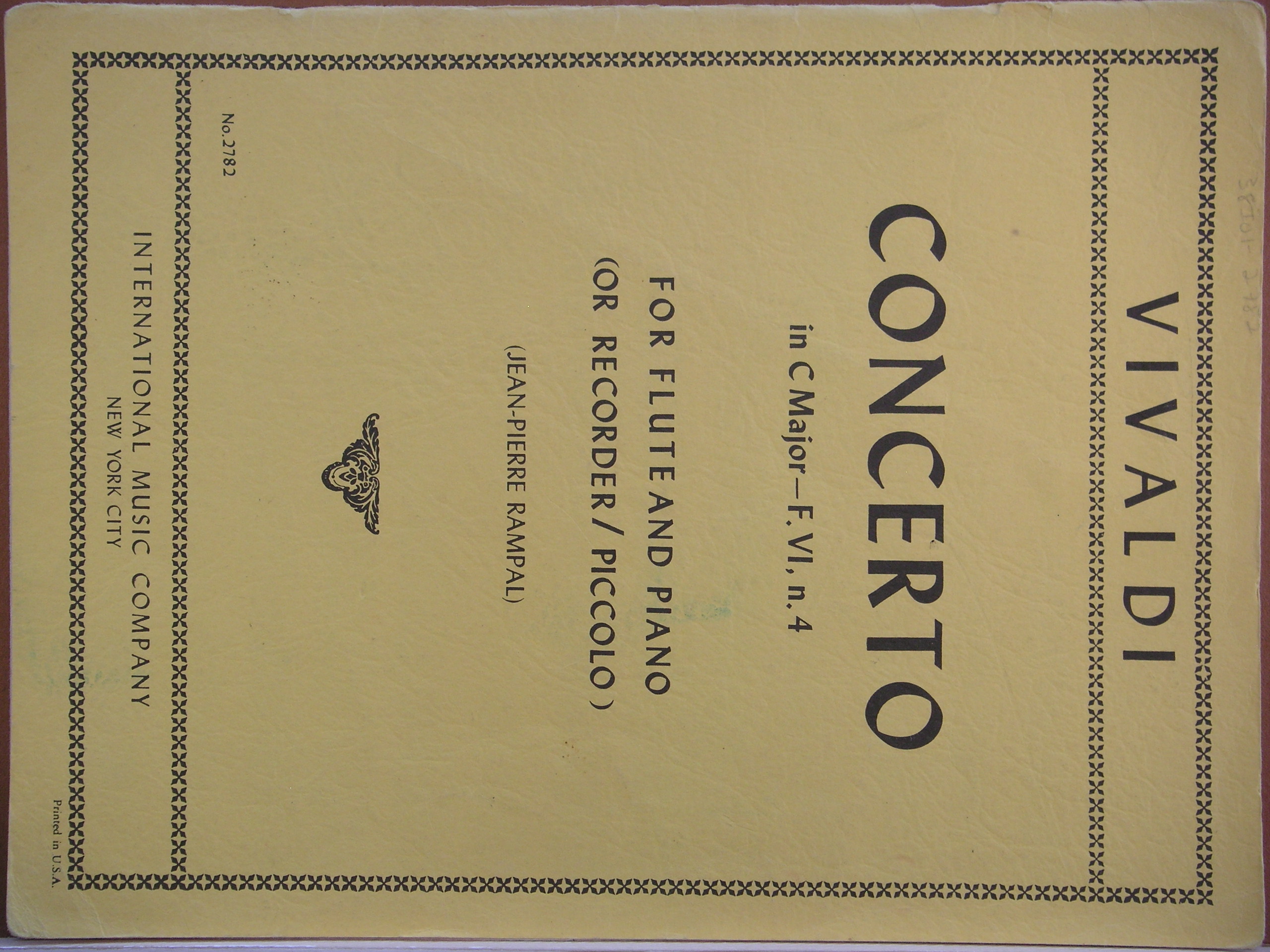 Image for Concerto in C Major-F.VI, No. 4