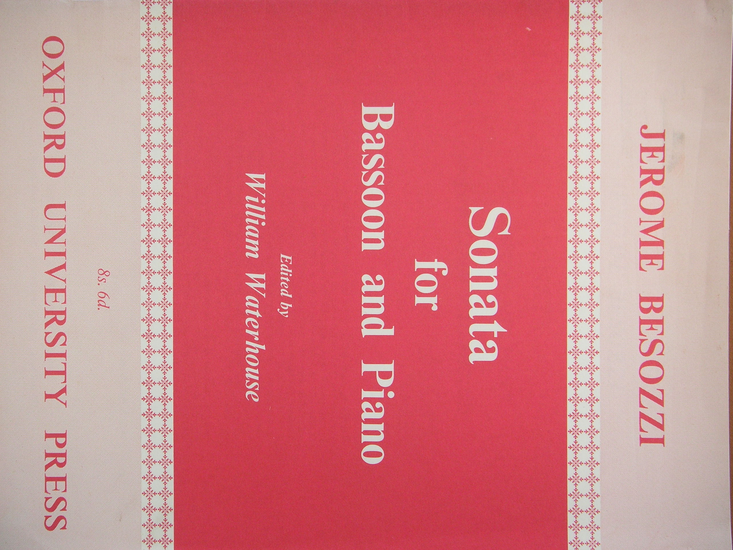 Image for Sonata for Bassoon and Piano