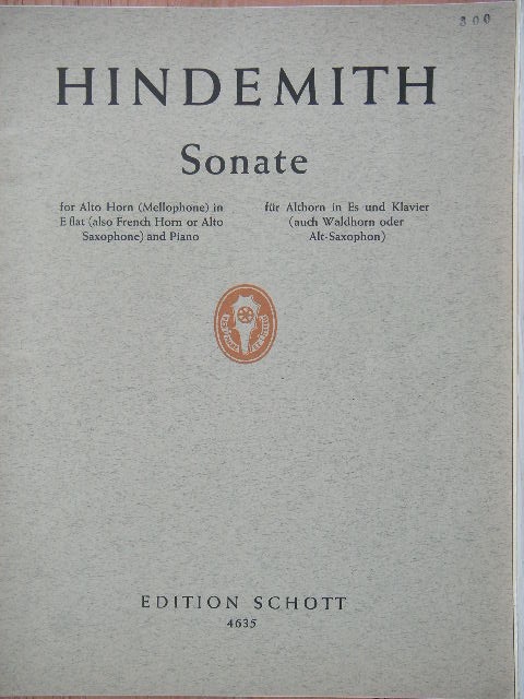 Image for Sonate for Alto Horn in E flat