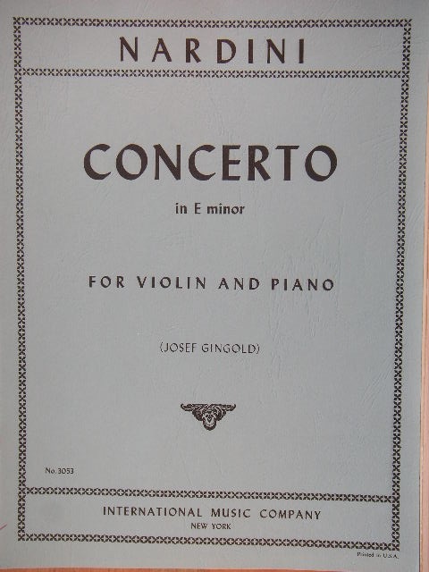 Image for Concerto in E minor