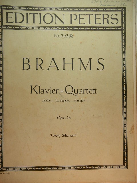 Image for Klavier Quartett A dur, Op. 26