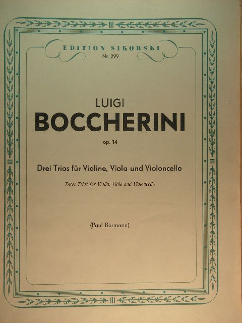 Image for Drei Trios fur Violine, Viola und Violoncello, Op. 14