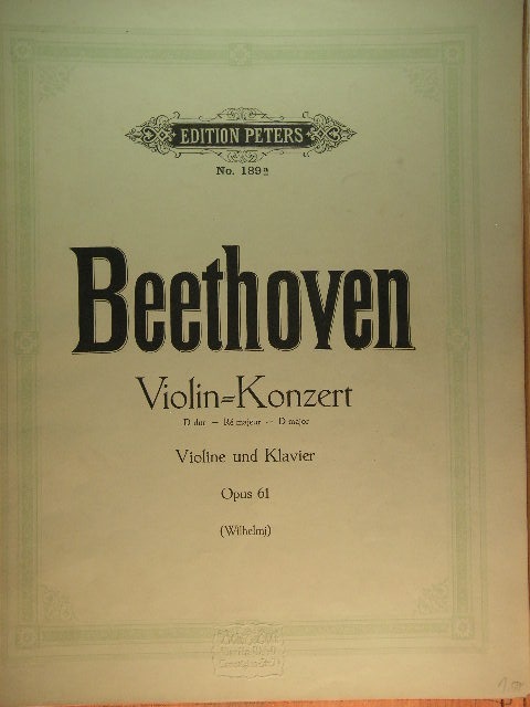 Image for Violin Konzert en D dur, Op. 61