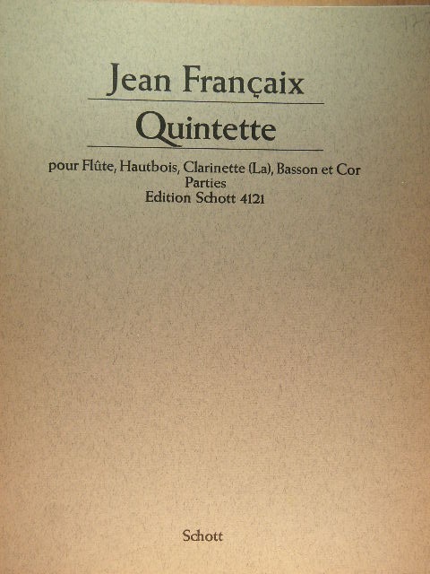 Image for Quintette (for Wind Ensemble)
