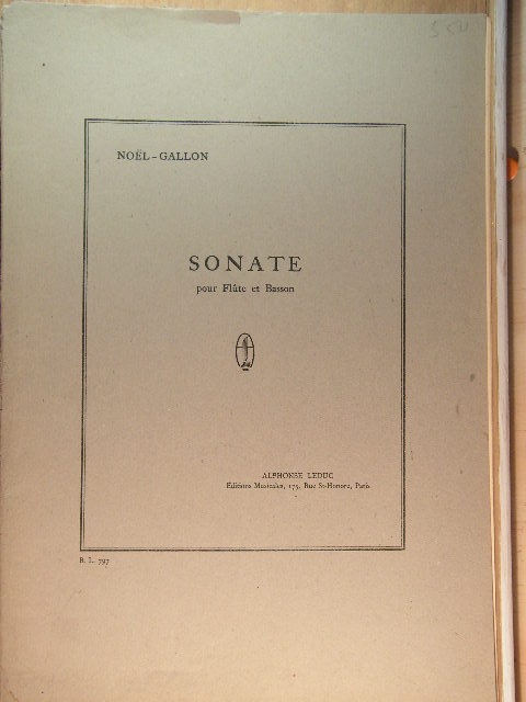 Image for Sonate for Flute and Bassoon