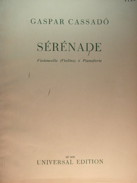 Image for Serenade [for cello or violin and piano]