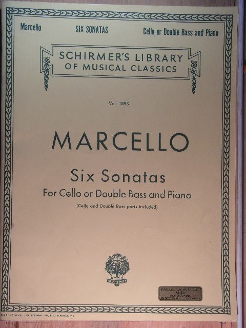 Image for ALBUM: Six sonatas for Cello or Double Bass and Piano