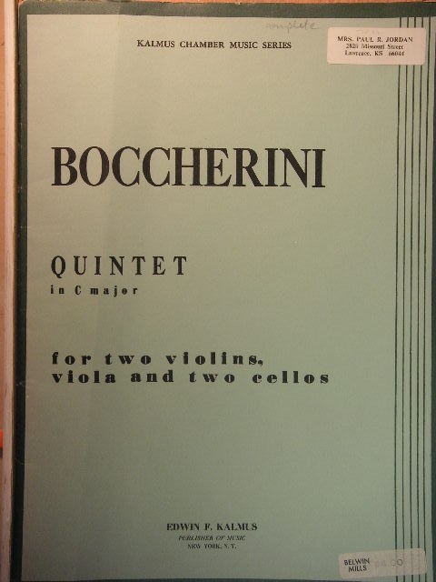 Image for Quintet in C major