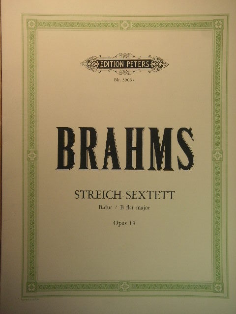 Image for String Sextet in B-flat major Op. 18
