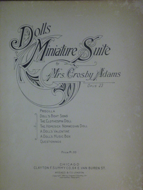 Image for Dolls Miniature Suite Op. 23