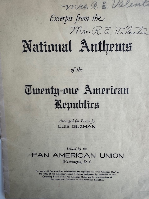 (Excerpts from the) National Anthems