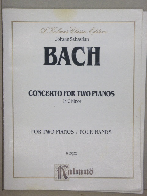 Concerto for Two Pianos in C Minor