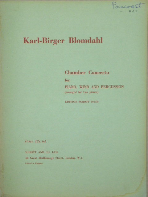 Chamber Concerto