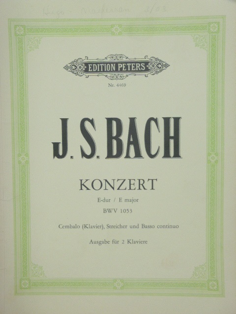 Concerto in E major BWV 1053