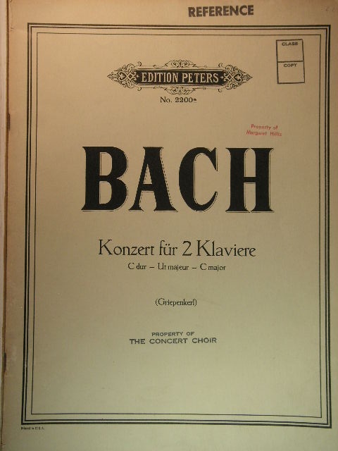 Image for Concerto for Two Pianos in C major