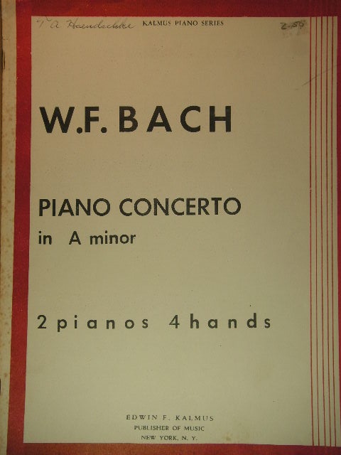 Image for Piano Concerto in A minor
