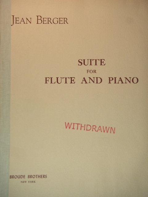 Image for Suite for Flute and Piano