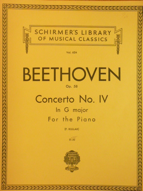 Image for Piano Concerto No IV in G major Op 58