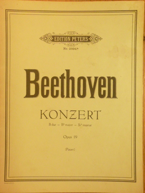 Image for Piano Concerto B flat major Op 19