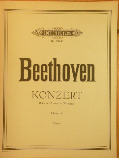 Image for Piano Concerto B flat major Op 19