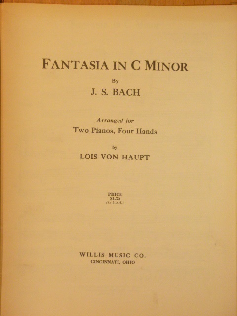 Image for Fantasia in C Minor
