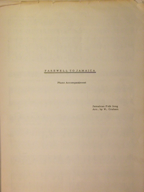 Image for Farewell to Jamaica