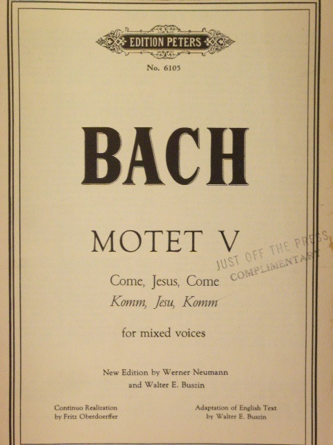 Image for Komm, Jesu, Kom (Come, Jesus, Come)