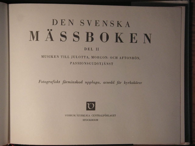 Image for ALBUM: Music for the Swedish Church Book Two