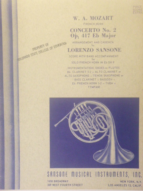 Image for Concerto No. 2  for French Horn Op. 417