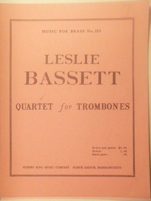 Image for Quartet for Trombones
