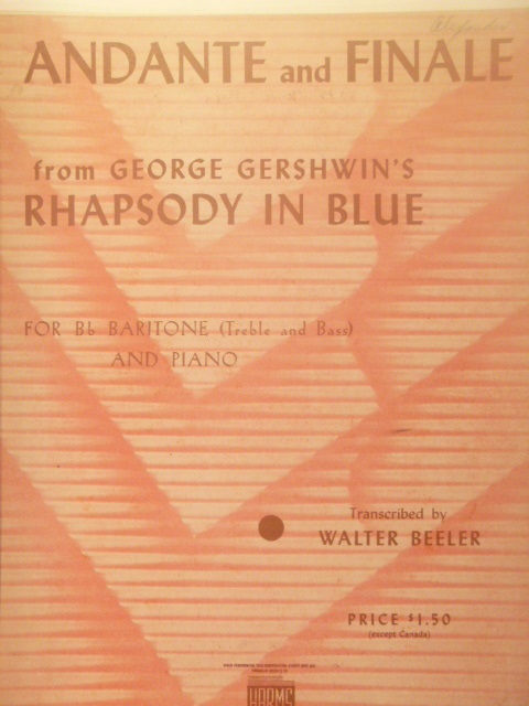 Image for Andante and Finale [Rhapsody in Blue]