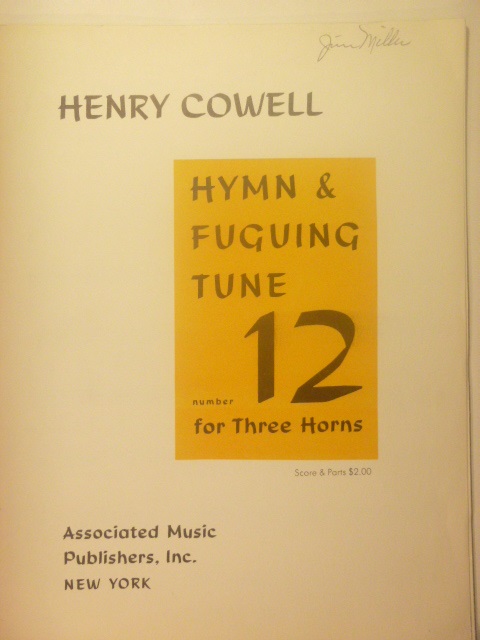 Image for Hymn & Fuguing Tune Number 12
