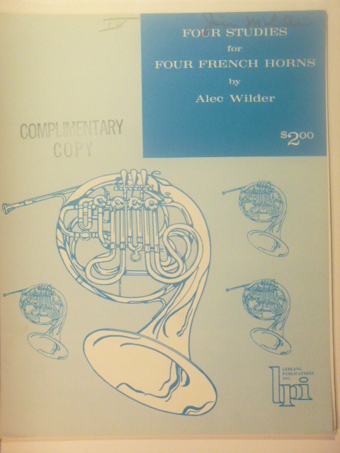Image for Four Studies for Four French Horns