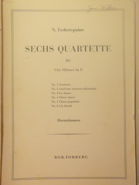 Image for Sechs Quartette