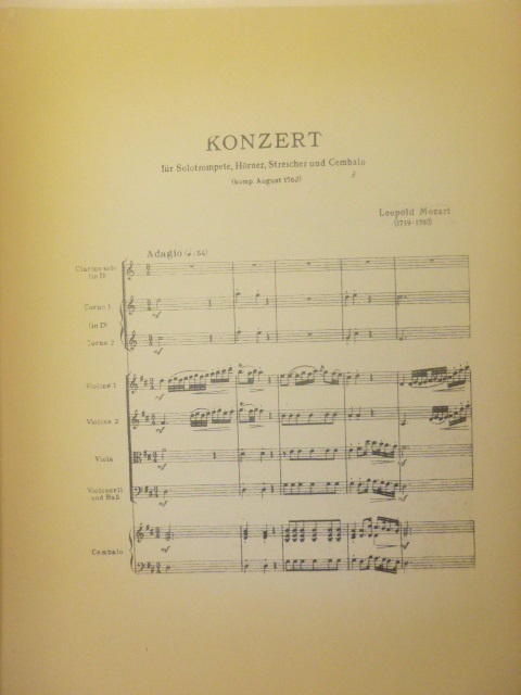 Image for Concerto for Solo Trumpet with Horns, Strings and Cembalo