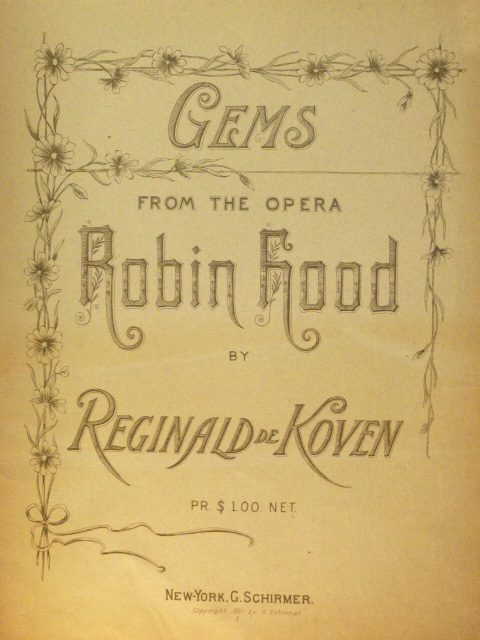 Image for Gems from the opera Robin Hood