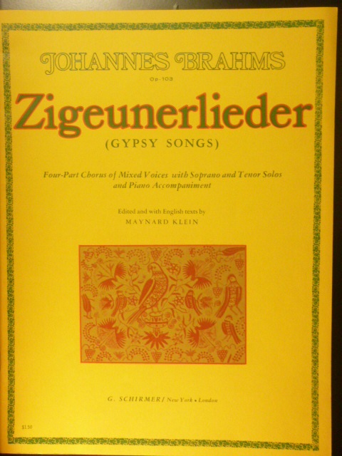 Image for Zigeunerlieder Op. 103