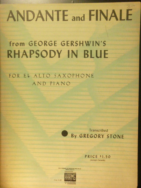 Image for Andante and Finale [Rhapsody in Blue]