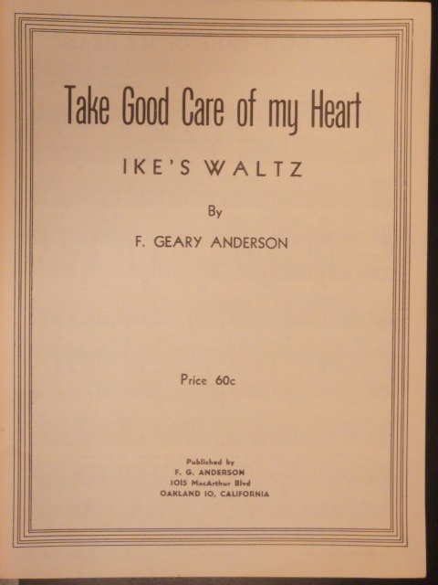 Image for COLLECTION: Four Songs by F. Geary Anderson