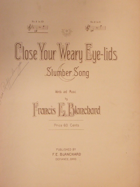 Image for Close Your Weary Eye-lids