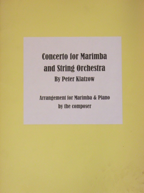 Image for Concerto for Marimba and String Orchestra