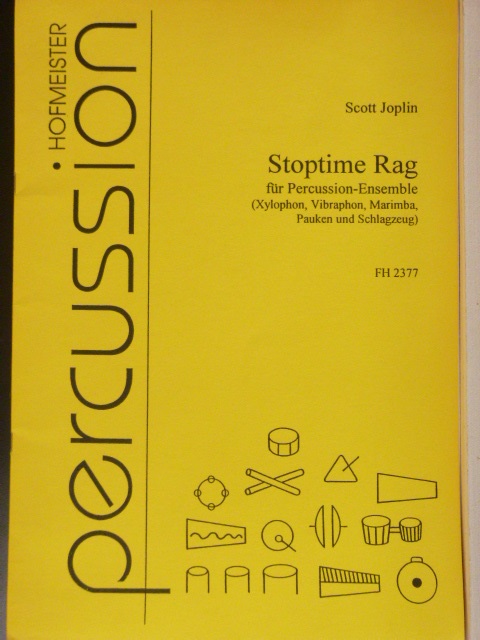 Image for Stoptime Rag for Percussion Ensemble