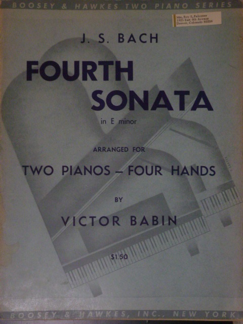 Image for Fourth Sonata in E minor