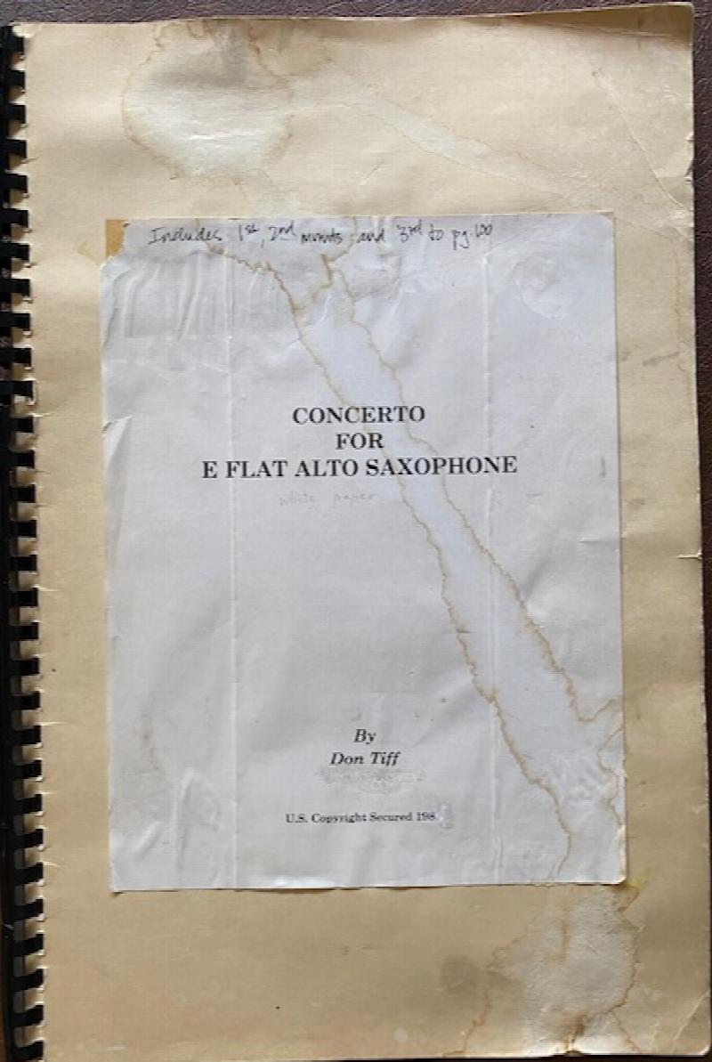 Image for Concerto for E-flat Alto Saxophone (INC)