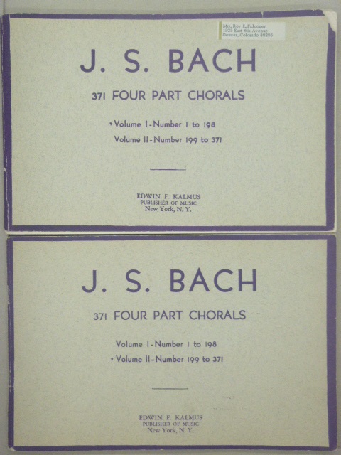 Image for 371 Four Part Chorales (2 vols.)