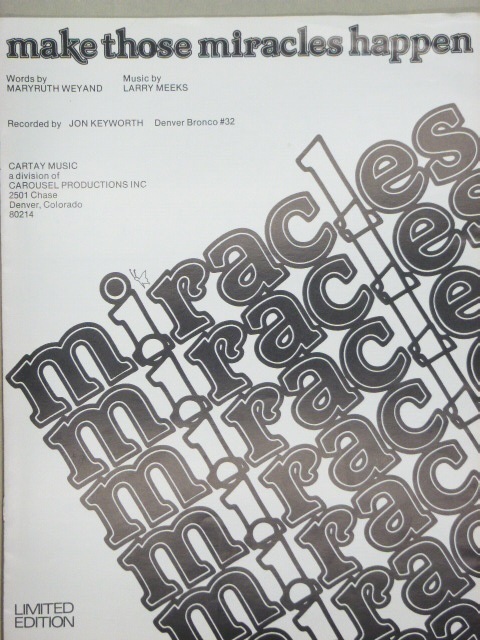 Image for Make Those Miracles Happen