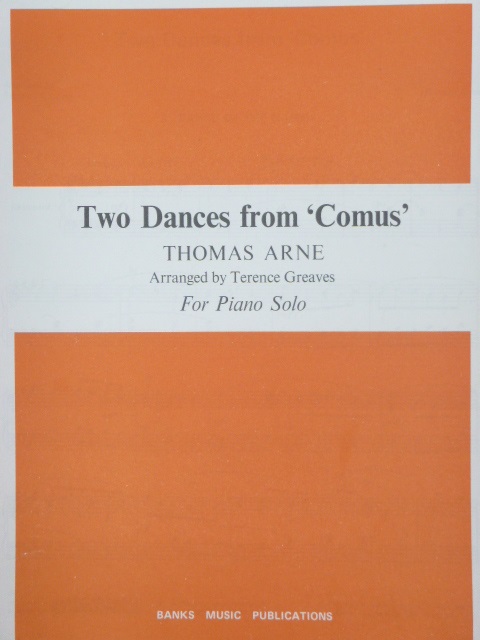 Image for Two Dances from 'Comus'