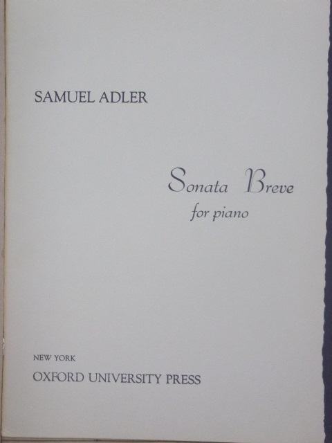 Image for Sonata Breve