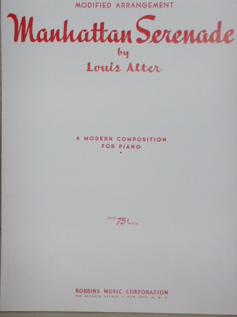 Image for Manhattan Serenade (modified arrangement)