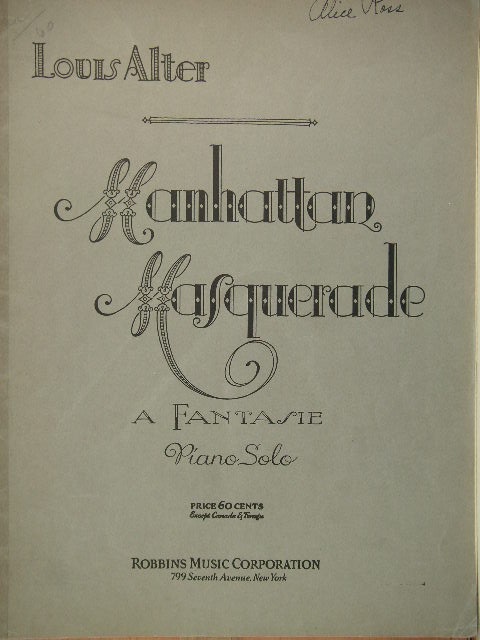 Image for Manhattan Masquerade